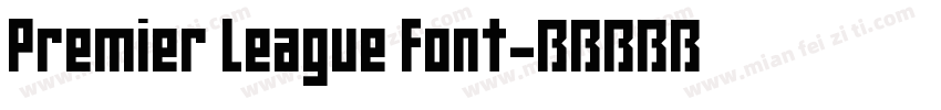 Premier League Font字体转换